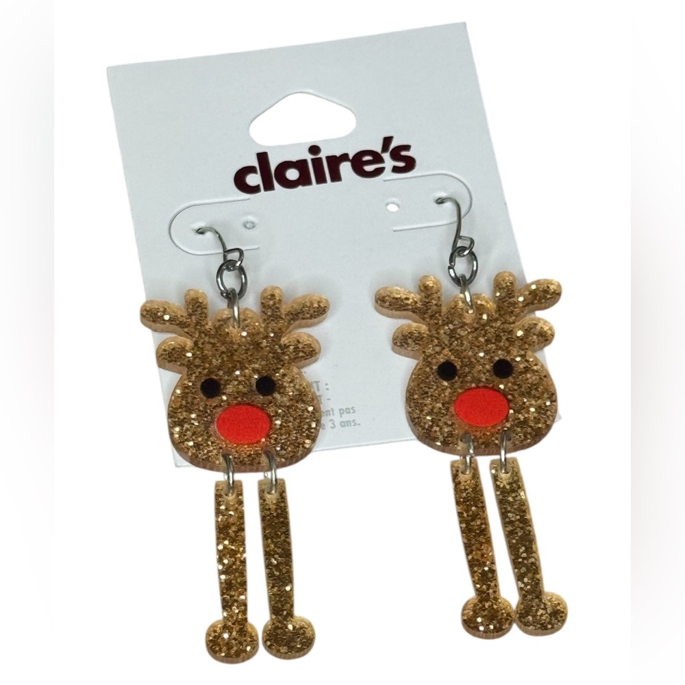 Claire’s Reindeer Earrings